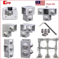 Square tube connectors Joint Aluminum Alloy Connector Free Welding Steel Pipe Fixed joint aluminum a