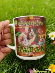 Cangkir Kopi Bapak Garansi - Green Jos - Kopi Bapak - Khusus untuk Pria Dewasa - Pembesar - Dengan G