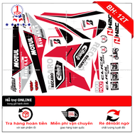 Tem rời Click 125i RECARO dán xe trắng