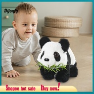 Dj Kids Panda Toy Realistic Panda Toy Interactive Electric Panda Plush Toy with Moving Ears and Musi
