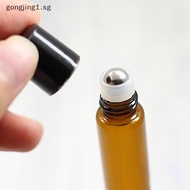 gongjing1 1ml 2ml 3ml 5ml 10ml Amber Thin Glass Roll On Bottle Empty Refillable Bottle Sample Test   Vials With Roller sg