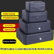 Spellbeautiful℠ Key Lock Cash Cashier Box Thickened Metal Cash Box With Lock