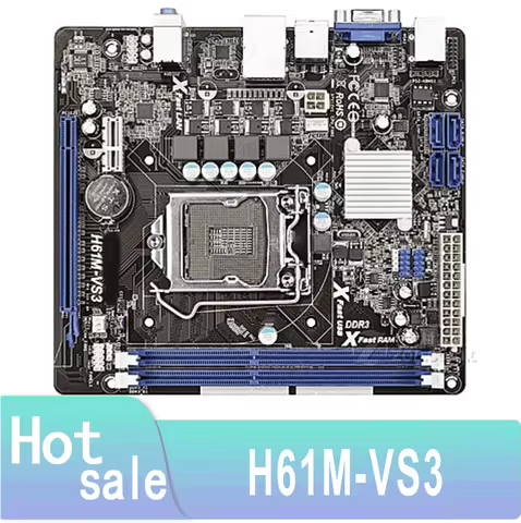 H61M-VS3 LGA 1155 DDR3 H61 LGA1155 SATA II Used