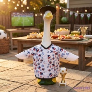 SAVORYSKY​ Porch Geese Costume, Football Print 23 Inch Lawn Geese Ornament, Stylish Wear-resistant w
