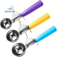 1 Set 3-Piece Cookie Spoon Ice Cream Scoop Cutlery Scoop Cupcake Scoop