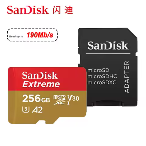 SanDisk Extreme Micro SD Card 64GB Micro SD 128GB 32GB Flash Memory Card SD 256GB U3 4K V30 monitor 