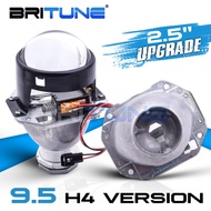 2.5 inch D2S D2H H4 HID Bi-xenon Projector Headlight Lenses LED Angel Eye DRL Upgrade 9.5 Headlamp L