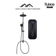 Rubine RWH3388- Black edition instant heater with rainshower and handshower set