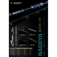 SWAN NAGOYA 1.80M Fishing Rod | 9+1 GuidesRing | Solid Carbon | 6-15LB