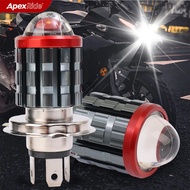 1PCS H4/H6 motorcycle LED headlights with high brightness yellow and white dual colors