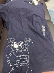 New uniqlo tee dragon ball 龍珠 比達變大猩猩 XL blue