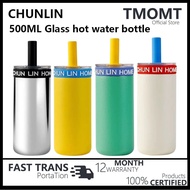 Chunlin Material Glass Straw Insulated Cup with Cup Coffee Cup 380ml 550ml