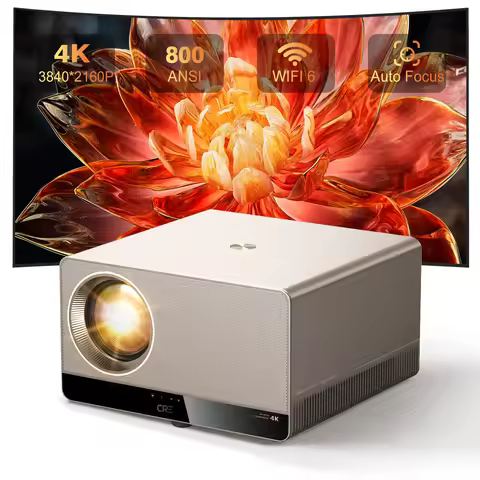 U1 Real 4K 3840*2160P WIFI 800ANSI LED LCD Highest Brightness Home Cinema Projector Smart Video Proj