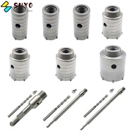 SUYO Hole Saw Set Concrete For Metal Alloy SDS Plus Stone Tool Stainless Steel Hole Cutter Wall Hole