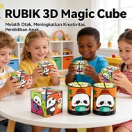 Cartoon Square Round Rubik Cube Children Educational Rubik's Cube Concentration Toy Rubik's Cube