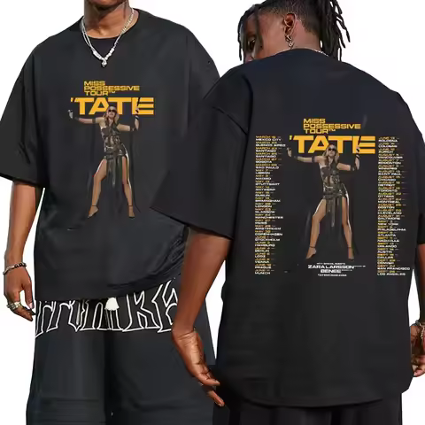 Tate McRae 2025 New Sportswear T8 McRae Football V-Neck Casual Cotton T-Shirt Y2k Clothes Unisex Fas