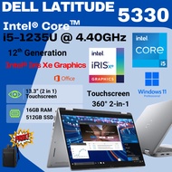 Dell Latitude 5330  i5-1235U 12th Gen   2-in-1 Flip 360 Touchscreen Laptop  16GB RAM 512GB NVMe SSD 