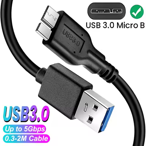 USB A to USB3.0 Micro B Cable Sync Data Cables Cord for Samsung External Hard Drive Disk HDD SSD USB