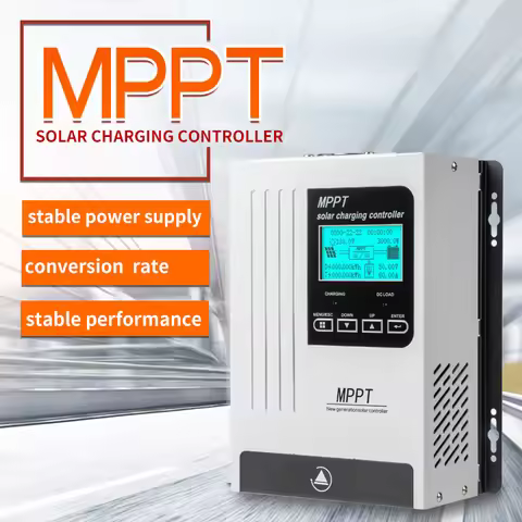MPPT 60A 80A 100A MPPT 12V 24V 48V for Solar Panels, Smart Solar Charge Controller MPPT LiFePO4 Lith
