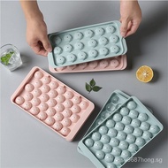 Ice Tray Storage Box Ice Hockey round Ice Box Ice Molded Silicone Food Grade Household Internet Celebrity Ice Hockey Artifact