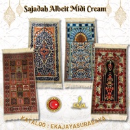 Turkey Midi Albeit Prayer Rug with Yakar fantasy Motif Size 53 X 105 Cream Color Edition Prayer Equi