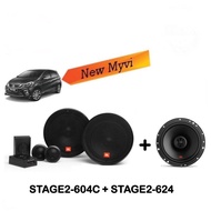 JBL STAGE2-604C 2-Way Component Speaker (Front) + JBL STAGE2-624 2-way Coaxial Speaker (Rear) New My