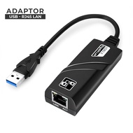 Converter USB 3.0 Ethernet Adaptor USB 3.0 To LAN RJ45 Up to 1000 Mbps - USB-RJ45