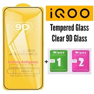 Tempered Glass 9D Clear iQOO ALL Types Anti-Scratch Full Cover Glass Z6 Z7 Z9 Z9X Z10 Neo 3 5 6 7 8 