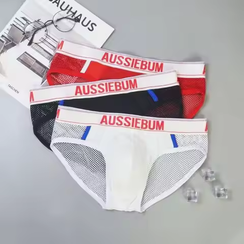 Aussiebum Men Underwear Briefs Swimwear Slip Triangle Low Rise Capsular Elasticity Body Bag Hugging 