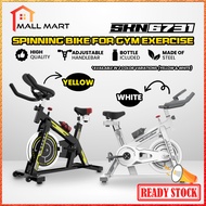 Mallmart SE003 Silent Indoor Cycling Exercise Spin Bike with Comfortable Soft Seat Cushion Perfect f