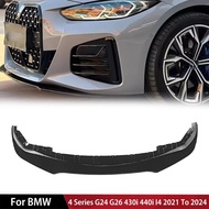 For BMW 4 Series G24 G26 4 Door 430i 440i I4 Gran Coupe 2021 To 2024  Front Bumper Spoiler Lip Split