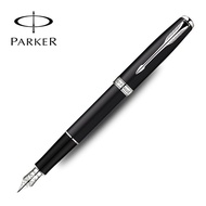 Parker sonnet ปากกาหมึกซึม & quink ตลับหมึกเติมวิจิตรปลายปากกาด้วยหมึกสีดำเติมเคลือบสีดำเคลือบทองตัด