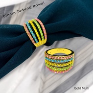 ZK Jewellery 1pc Stylish Hijab Brooch Ring Tudung Bawal Kerongsang Cincin R3179