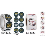THANKYOU STICKERS 1 ROLL 500PCS THANK YOU STICKERS ENVELOPE STICKERS THANK YOU STICKERS 500PCS