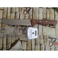 F. HERDER (SOLINGEN FORK BRAND) 7 INCH BROADBLADE KNIFE WOODEN HANDLE
