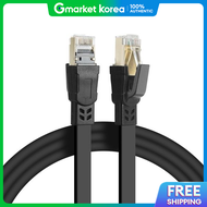 Ultra-High Speed 157Kmx72 Cat8 Lan Cable 3m 40 Gigabit Flat Type Stranded 2000Mhz for Company