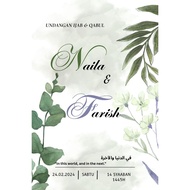 MOTON + PDF Kad Digital E card Pelbagai Majlis; KAHWIN | PERTUNANGAN | HARI LAHIR | AQIQAH | DOA SEL