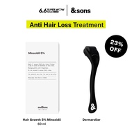 andSons Anti Hair Loss Treatment (Hair Growth Minoxidill Tonic + Dermaroller)