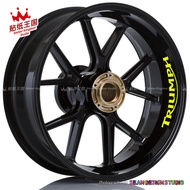 ใหม่✅สำหรับเดโทนาไทรอัมฟ์675R 765RS สตรีทสามความเร็ว1200RS 400ตรีศูล660 17นิ้ว2สติ๊กเกอร์ติดล้อรถรูป
