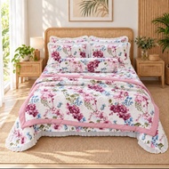 Adrian‘s Comforter Set 7-in-1 Ropol Patchwork SuperQueen/Berkualiti Tinggi  / Murah/Selimut lembut
