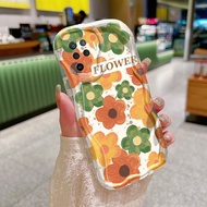 Casing HP OPPO A94 F19 Pro Reno 5F Reno 5 Lite Reno5 F Reno5 Lite Case Casing HP Cute Cartoon Flower Pattern Softcase Side Wave Limit Phone Protection Case