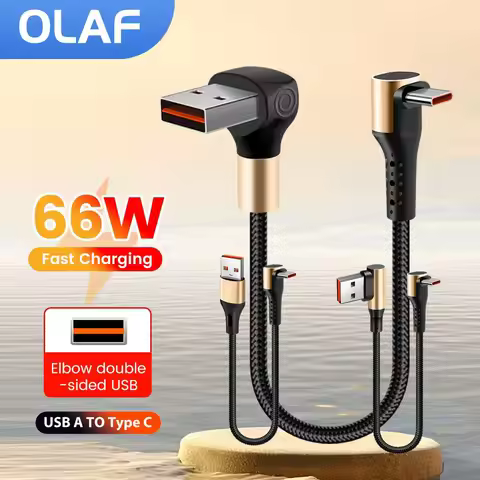 15CM 25CM 50CM Short Elbow USB Type C Cable for iPhone15 16 Huawei Xiaomi Samsung S24 Fast Charging