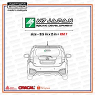 M7 Japan Racing Development diecut sticker
