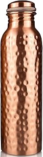 Copper Water Bottle - 34 Oz Extra Large - Pure Copper Vessel For Drinking Copper Bottle Water Copper Drinking Water Bottle (Copper Cups, Copper Cup, Copper Water Bottle For Drinking)