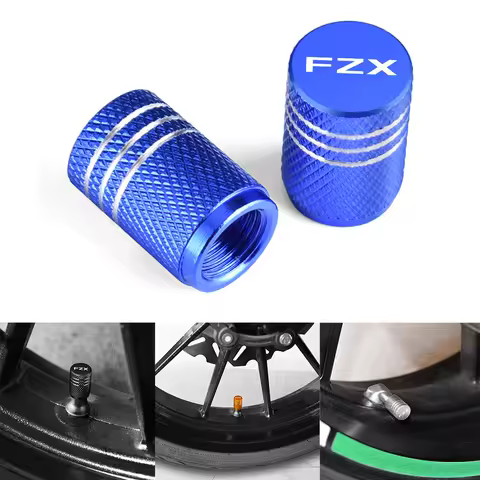 Motorcycle Tire Valve Air Port Stem Cover Cap Plug CNC Aluminum For YAMAHA FZX150 FZX250 FZX700 FZX 