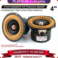 Original Full range 4 Inch 4 ohm 50W Hifi Speaker 4" Fullrange Soundhits SQ-402