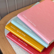 ⭐⭐Square Square Handbook Soft Leather New Style Square Notebook Blank Painting Book Square Grid Hand