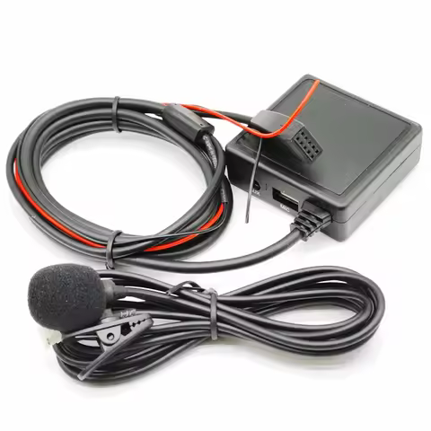 Car Bluetooth 5.0 Wireless HIFI Bluetooth Aux Microphone Adapter TF USB Flash Drive for MW E46 3-SER