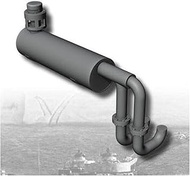 F Model FC35660 1/35 German Army No. 3 Tank M/N Muffler Set Plastic Model Parts