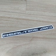 READY REALTIME AWD STICKERS FOR HONDA CARS